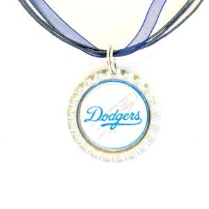 Los Angeles DODGERS Baseball Handmade Necklace *NEW*